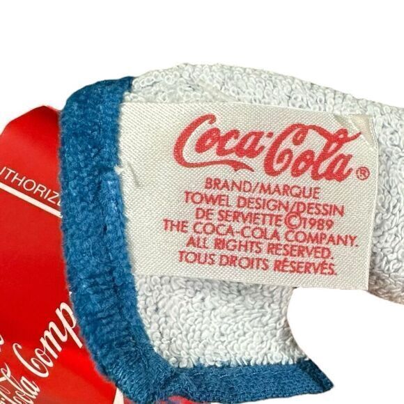 Vintage Coca Cola Summer Beach towel NEW with tag 1989 pool coke 80s - Picture 4 of 7
